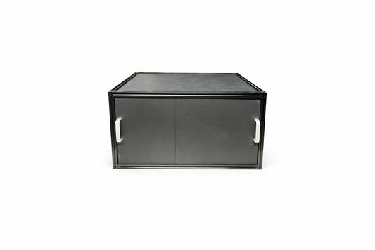 Optical Enclosure with Black Hardboard Panels