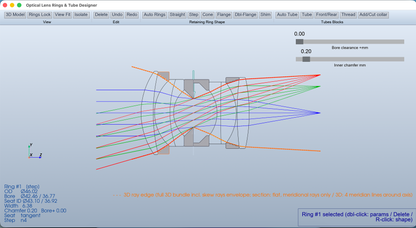 Optical Lens Rings & Tube Designer