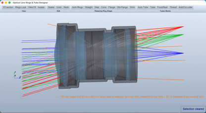 Optical Lens Rings & Tube Designer